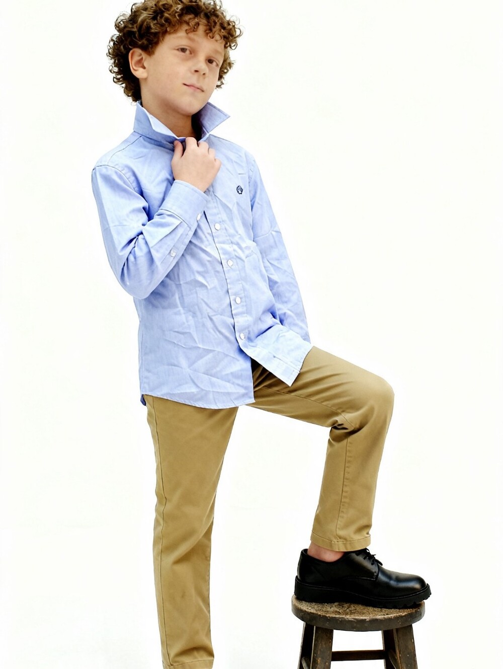 Lauren Ralph Lauren Kids' Classic Blue Shirt Size 14